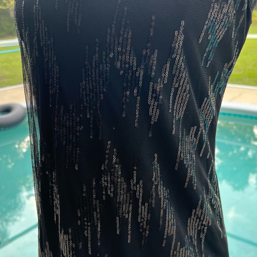 Romeo & Juliet Couture Sequin Mini Bodycon Dress Black Medium M Med - Picture 6 of 9